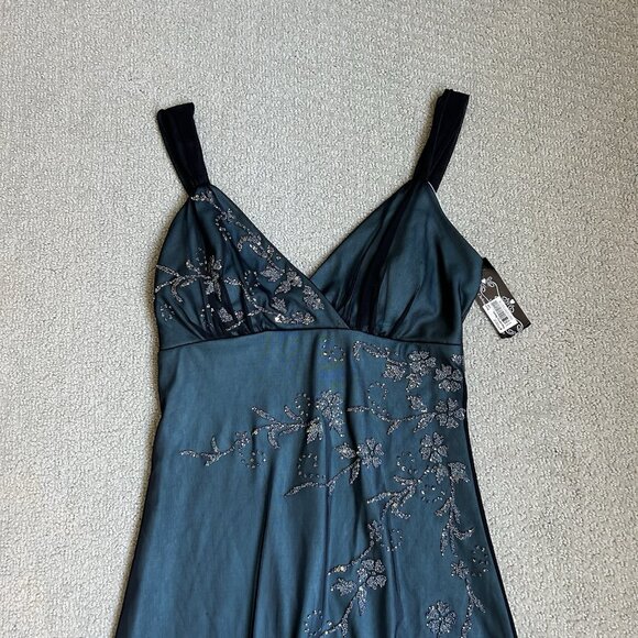 Trixxi vintage y2k blue sparkly high low prom dress womens deadstock hoco fairy - Picture 6 of 13